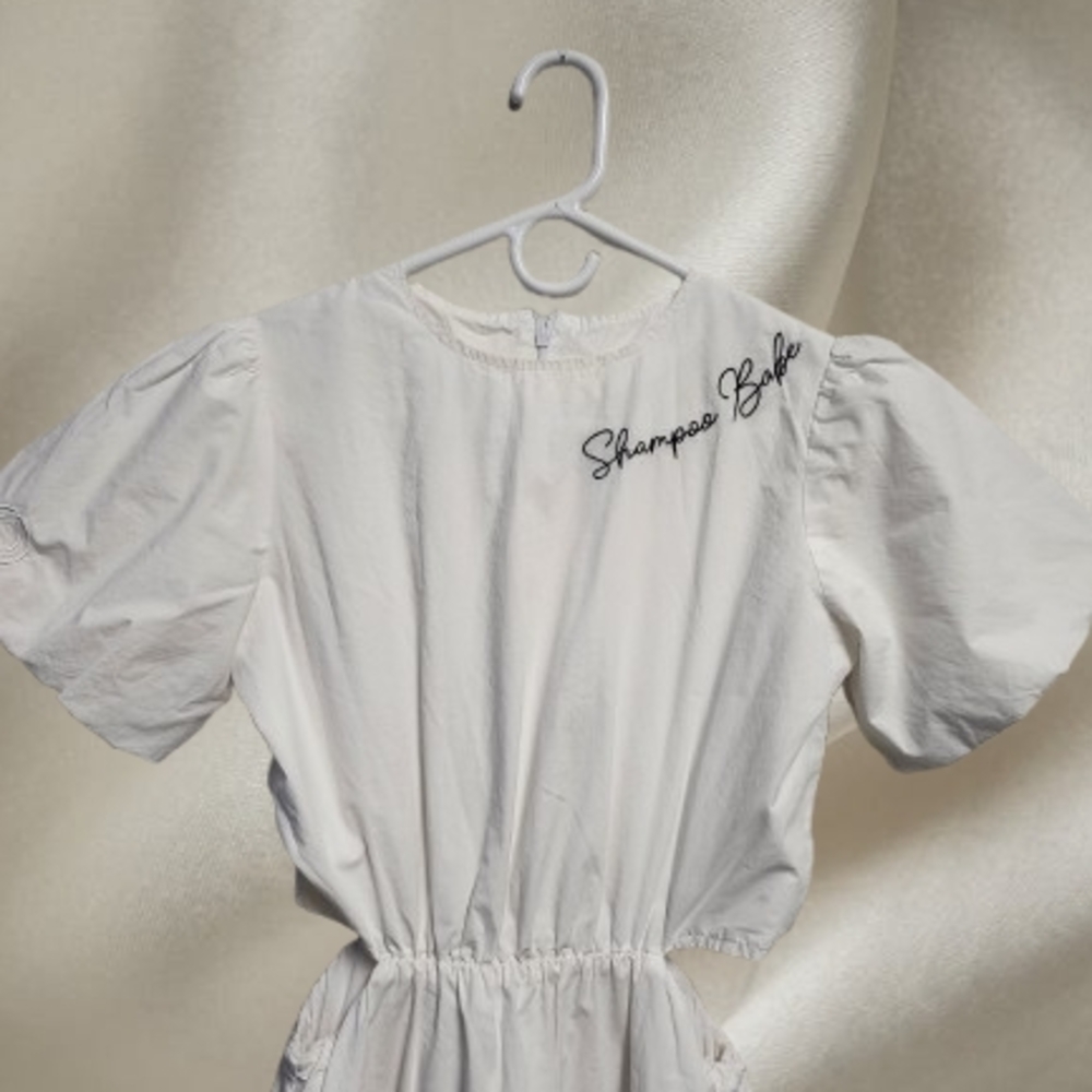 White Long Sleeve Dress